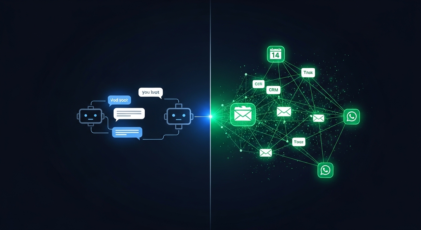Agente IA vs Chatbot: la diferencia que nadie te explica (y por qué importa para tu negocio)